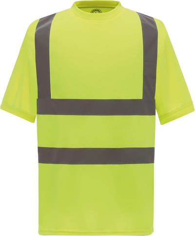 Yoko Signalisatie T-shirt met korte mouwen YHVJ410 - Hi Vis Yellow - S