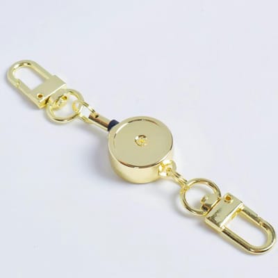Intrekbare Badge Sleutelhouder Houder Badge Reel Anti-diefstal Metaal Gemakkelijk te trekken Gesp Koord Elastische Sleutelhanger Sleutelhanger Accessoires