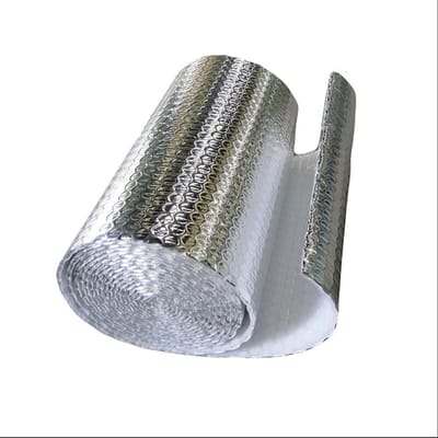 Isolatiemateriaal - Luchtfolie - Warmte isoleren - Dubbele luchtlaag - 5 mm dik - Aluminium
