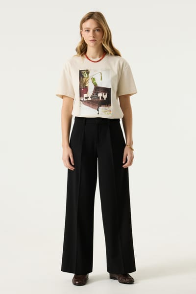 GARCIA T260312 Dames Wide Fit Broek Zwart