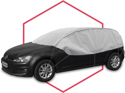 Autoafdekking Halve Garage - Dekzeil Waterdicht - Bescherming Tegen Weer - Ademend Extra Sterk - L 255-275cm H 70cm - Grijs