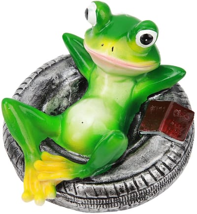 Dailygoods- Vijver Ornament Hoogwaardige Sculptuur - Tuinkikker - Drijvend Ornament - Tuin Decoratie voor Buiten - Waterdicht - Duurzaam Hars - Tuindecoratie
