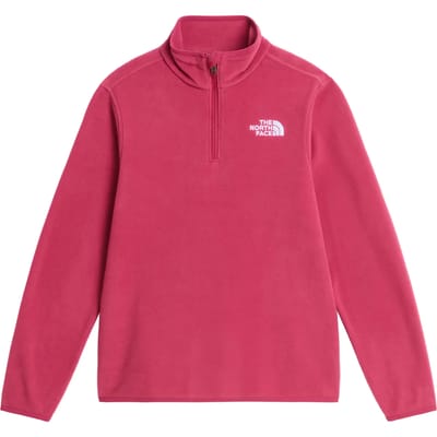 The North Face Girls' Glacier 1/4 Zip Top Junior - Roze - Kind, Roze L
