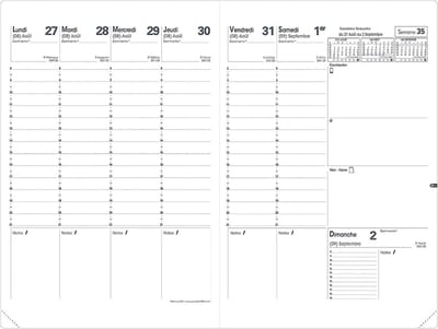 Navulverpakking Schoolagenda Planner 2023-2024 (18x24 cm) - September t/m December
