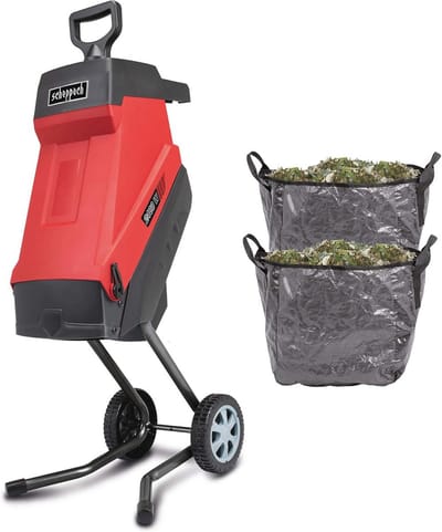 Elektrische Hakselaar met 2400W Motor - Snijdikte tot 45 mm en 45L Opvangzak
