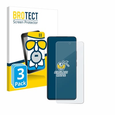 BROTECT - Screenprotector voor Xiaomi Poco F6 Pro - Folie Beschermfolie Beschermglas matte 3 Stuks