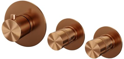 Brauer Copper Edition - Inbouwthermostaat en - Inbouwthermostaat - In/afbouwdelen - Koper Geborsteld PVD