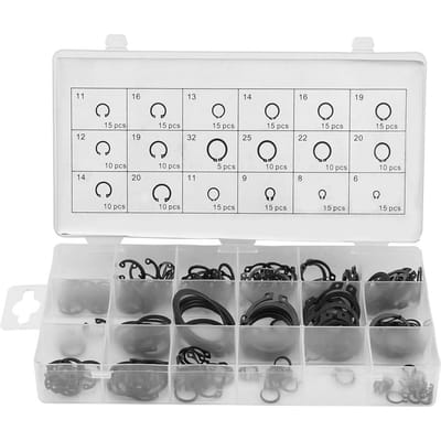 225 stuks Interne & Externe Borgring Circlip Sorteerdoos Set 18 Maten