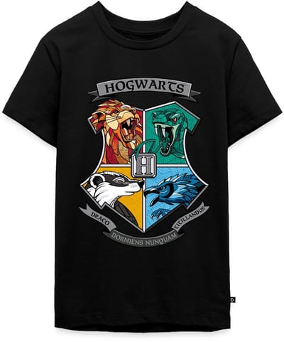 Harry Potter Hogwarts Logo Premium T-Shirt Tiener