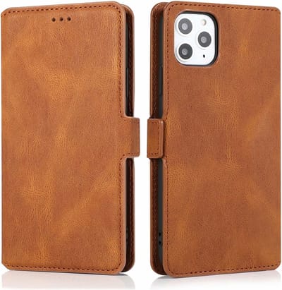 Hoesje geschikt voor Samsung Galaxy S23 Ultra - Bookcase - Pasjeshouder - Portemonnee - Kunstleer - Bruin