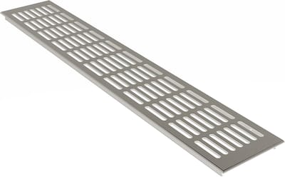 Ventilatierooster Aluminium 100mm x 300mm in Zwart - RAL 9005
