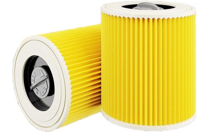 hepa filter - Patroonfilter - Geschikt voor Kärcher Stofzuigers - WD1, WD2, WD3, MV2 en MV3 - Nat/Droog-Stofzuiger Filter - stofzuiger - stofzuigerfilter - Cartridgefilter - Premium Kwaliteit - 2 STUK(S)