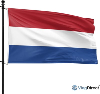 VlagDirect - Nederlandse vlag - Nederland vlag - 90 x 150 cm.
