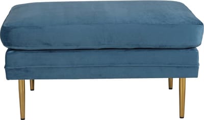 Svea - Tess hocker - velvet - blauw