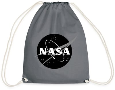 NASA zwart-wit klassiek logo Gymtas
