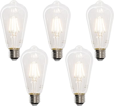 LUEDD Set van 5 Smart E27 LED lampen ST64 4,5W 470 lm 1800-4000K