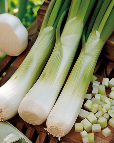 2 sets - Zomerprei Zaden Zwitserse Reuzen Allium Porrum Eenjarig
