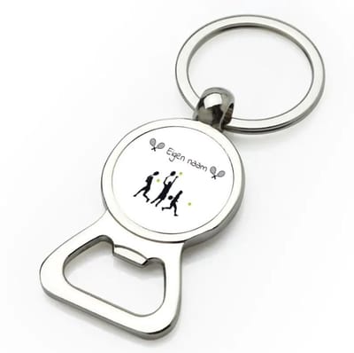 Akyol - tennis met naam - flesopener - Tennis - tennis verjaardag - cadeau - verjaardag - geschenk - gepersonaliseerd - 9 bij 3 cm