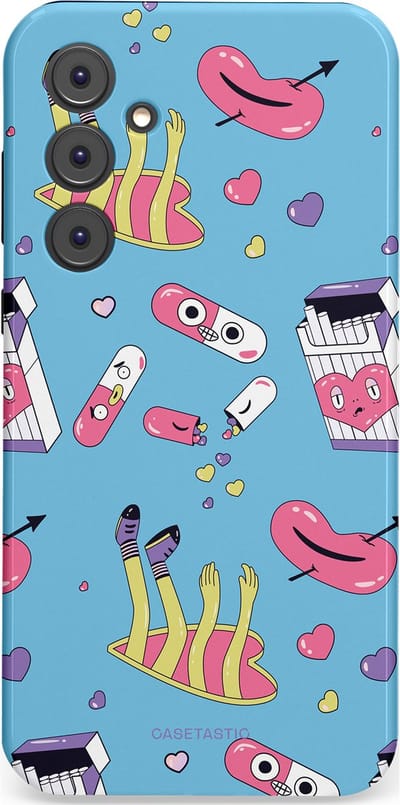 Casetastic Hoesje Geschikt voor Samsung A35 - Stijlvolle Beschermende Duo-layer Case - Liefdespil
