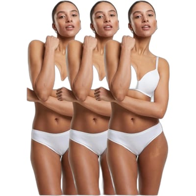 Urban Classics - Bonded Brazilian 3-Pack String - XS - Wit