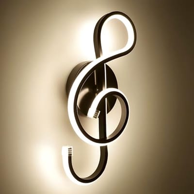 22W Wandlamp met Muzieknoten voor Binnen - Drie Kleur Temperatuur