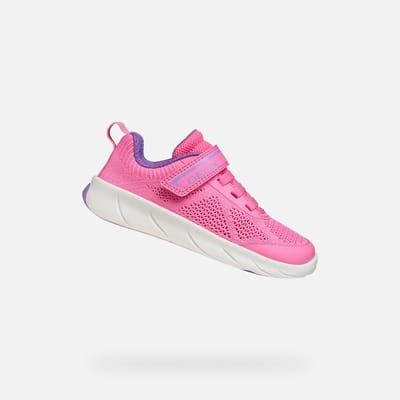 GEOX FOOT-RUN MEISJES Sneakers - ROZE/LILA - Maat 27