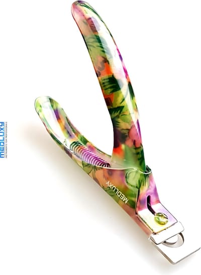 MEDLUXY® - Nagel Tip Knipper -Kunstnagel Tipknipper - Floral (nageltang, nagelknipper voor kunstnagels, acrylic tip cutter) MM0117