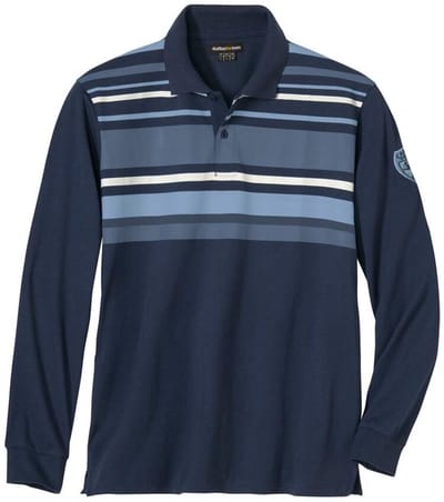 ATLAS FOR MEN - Gestreepte rugbypolo Sport Canada League - Heren - Verkrijgbaar in grote maten - XL
