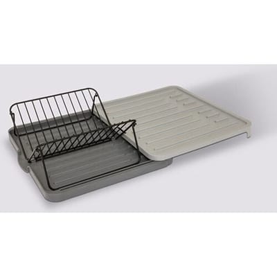 5five Afwasrek met dienblad - Grijs, 58,2 x 36,2 x 10,3 cm