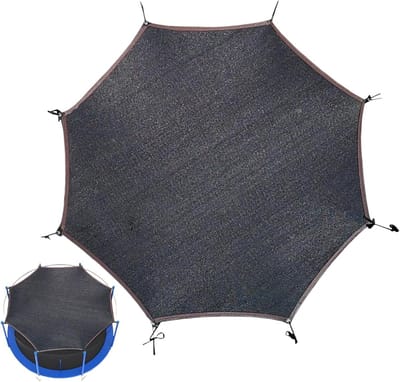 Trampolinehoes - Beschermhoes - Buiten Beschermen - UV-bescherming - 244-366 cm - Zwart