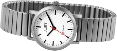 JUST dameshorloge Titan "Liza" uit Titan, antiallergeen & licht, inkortbaar