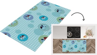 Keukenloper - Loper keuken - Olifant - Stippen - Design - 120x60 cm - Keukenloper vinyl