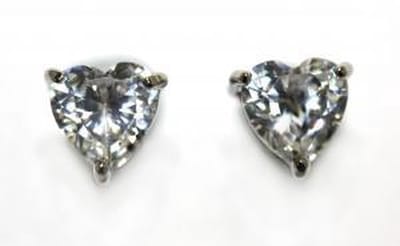Behave - Hartjes oorsteker cubic zirconia steen - Tijdloze elegantie