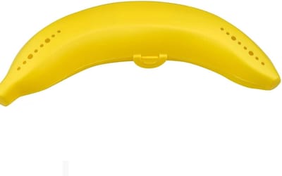 Famanu – Stevige bananenbox – Harde kunststof bananentrommel – Beschermt bananen tegen kneuzen en pletten