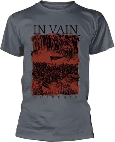 In Vain Heren Tshirt -M- Currents Grijs