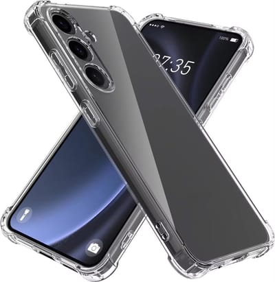 Telefoonhoesje Geschikt voor Samsung Galaxy A04s transparant - Shockproof TPU Siliconen Hoesje met Stootrand - Smartphonica geschikt voor Samsung Galaxy A04s