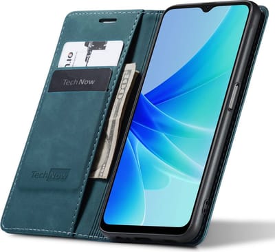 Hoesje geschikt voor Oppo A57 / A57s - Book Case Leer Slimline Blauw