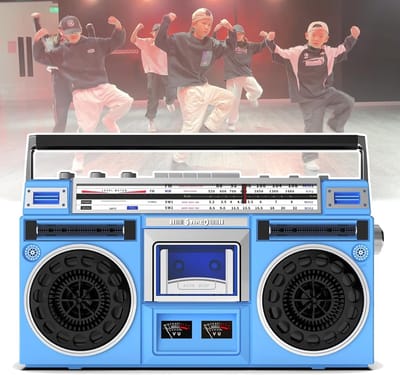 Draagbare Cassetteboombox - Retro Radio Speler - Muziek Luisteren - Bluetooth 5.0 Connectiviteit - 42.5 x 13 x 24 cm