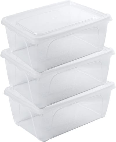 Vershoudbakje - 5x - hoog/diep - transparant - 0,5 liter - 15 x 10 x 6 cm - vershouddoos - Vienna - bakje - Mealprep