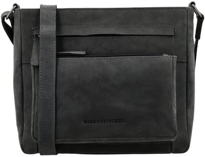 Hide & Stitches Schoudertas Idaho Zwart
