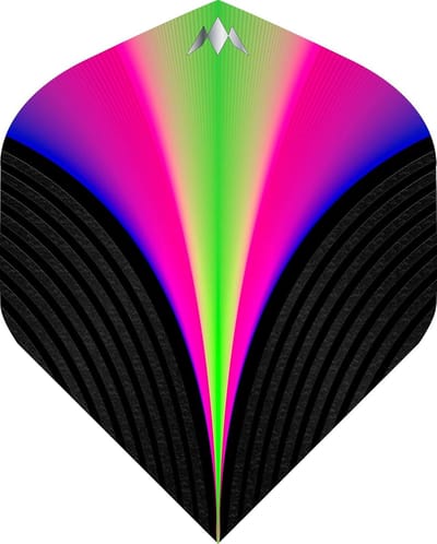 Dart Flights - Vlucht Stabilisatoren - Precisie Darts - 100 Micron Materiaal - Standaard No2 - Aurora