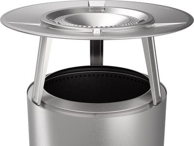 Solo Stove Bonfire Warmteverspreider, Met 3 Afneembare Poten, Accessoire voor Bonfire Vuurkorf, Vangt Warmte op en Verspreidt Deze, 304 Roestvrij Staal, Hoogte: 25,5 cm, Diameter: 63,5 cm, 3 kg