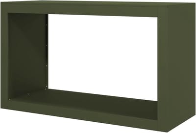 Brandhoutrek Staal - Houthouder Open Haard - Hout Opslaan - Geoptimaliseerde Luchtcirculatie - 100x60x40 cm - Groen