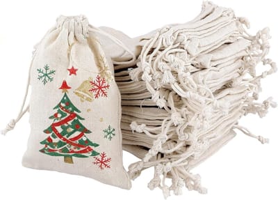 50 STKS 10 x 15 cm Katoenen Trekkoord Tas, Ademend en Draagbaar, Perfect voor Cadeaus en Organisatie