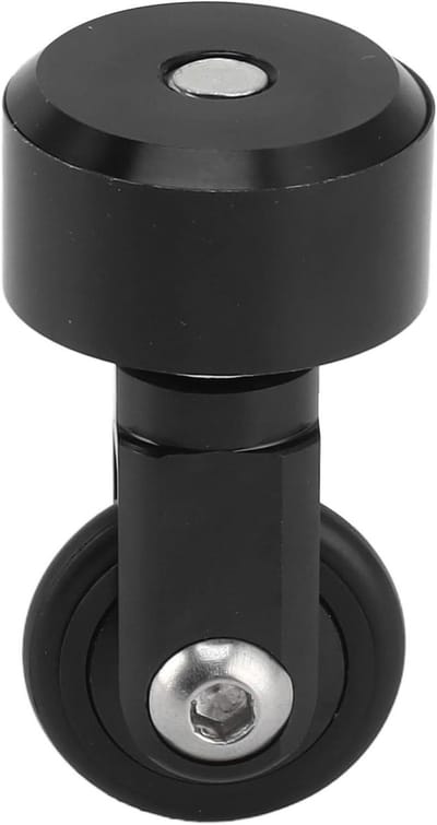 Zadelpen Wiel - Vouwfiets Accessoire - Fiets Transport - Lichtgewicht Aluminium - 33.9mm - Zwart