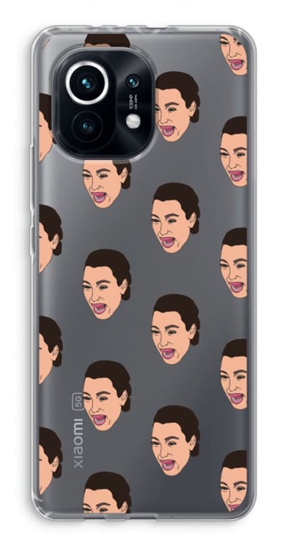 Case Company® - Hoesje geschikt voor Xiaomi Mi 11 hoesje - Ugly Cry Call - Soft Cover Telefoonhoesje - Bescherming aan alle Kanten en Schermrand