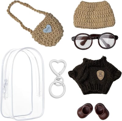 6 Delige Accessoire Set Poppenkleding voor 17 cm Poppen