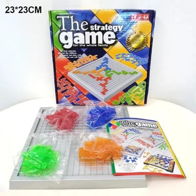 Strategisch Bordspel voor Kinderen Educatief Speelgoed Gekleurde Vierkanten Eenvoudig te Spelen Voor Familiefeest Binnenspellen Puzzel Cadeau