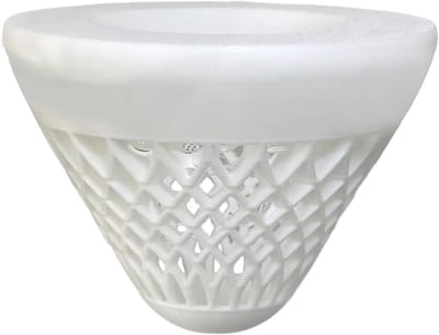 Houder Waterplanten - Drijvende Kegel - Aquarium Decoratie - 3D Print Stabiliteit - 8.5 cm - Wit