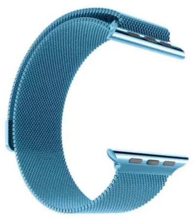 CHPN - Horlogebandje geschikt voor Apple Watch - Milanees bandje - Blauw - Geschikt voor Apple Watch - Milanese stijl Case Armband - Polsband - Hip horlogebandje - 38/40MM